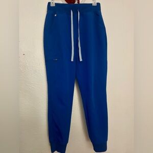 Figs Zamora High Waisted Joggers Royal Blue
